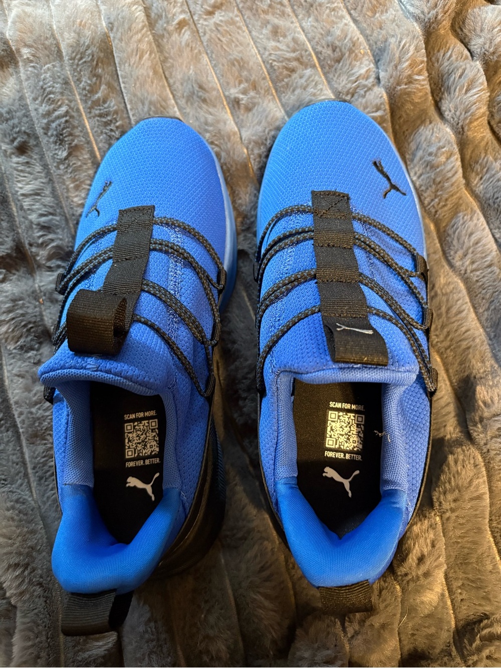 Puma Boys Royal Blue with Black Accents Shoes